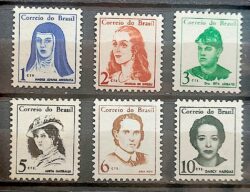 Selo Regular RHM 526 Mulheres Famosas 1967 Serie Completa 1