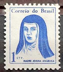 Selo Regular RHM 526 Mulheres Famosas Madre Joana Angelica Religiao 1967 MH