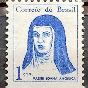 Selo Regular RHM 526 Mulheres Famosas Madre Joana Angelica Religiao 1967