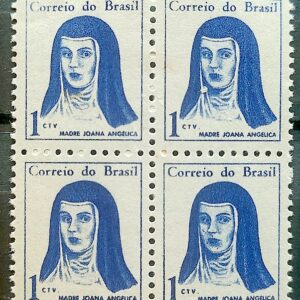 Selo Regular RHM 526 Mulheres Famosas Madre Joana Angelica Religiao 1967 Quadra