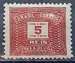 X 47 Selo Taxa Devida 5 Reis Filigrana D 1920 1