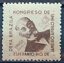 A 58 Selo Aereo Congresso Esperanto Educacao 1945