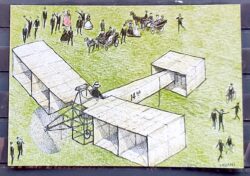 BP 200 1998 Bilhete Postal Biplano Santos Dumont Aviao