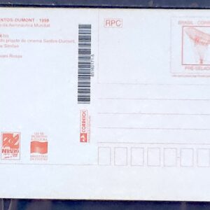 BP 200 1998 Bilhete Postal Biplano Santos Dumont Aviao