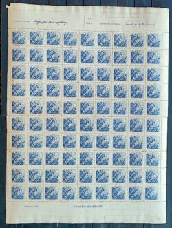 C 195 Selo Pacificacao do Rio Grande do Sul Militar 1945 Folha