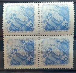 C 195 Selo Pacificacao do Rio Grande do Sul Militar 1945 Quadra
