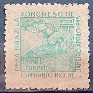 C 196 Selo Congresso Esperanto Educacao 1945