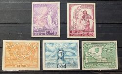 C 198 Selo Vitoria dos Aliados Militar 1945 Serie Completa Papel Cartolina