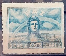 C 201 Selo Vitoria dos Aliados Militar Paz Mulher 1945