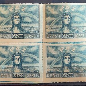 C 201 Selo Vitoria dos Aliados Militar Paz Mulher 1945 Quadra 2