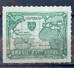 C 202 Selo Vitoria dos Aliados Militar Cooperacao 1945