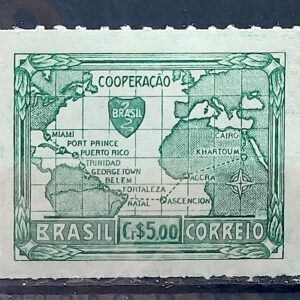 C 202 Selo Vitoria dos Aliados Militar Cooperacao 1945