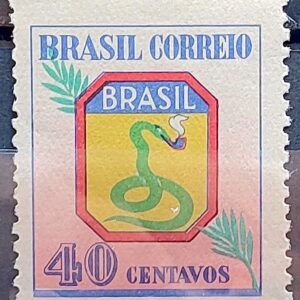 C 207 Selo Forca Expedicionaria Brasileira FEB Militar Cobra Fumando 1945