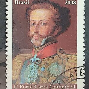 C 2736 Selo Herois Nacionais Dom Pedro Monarquia 2008 CBC 1