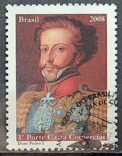 C 2736 Selo Herois Nacionais Dom Pedro Monarquia 2008 CBC 2