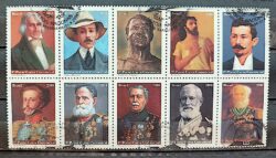 C 2736 Selo Herois Nacionais Dom Pedro Santos Dumont 2008 Serie Completa CBC DF