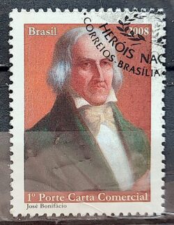 C 2741 Selo Herois Nacionais Jose Bonifacio Diplomacia 2008 CBC 1