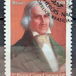 C 2741 Selo Herois Nacionais Jose Bonifacio Diplomacia 2008 CBC 1