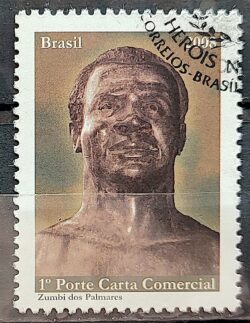 C 2743 Selo Herois Nacionais Zumbi dos Palmares Africa Direito Justica 2008 CBC 2