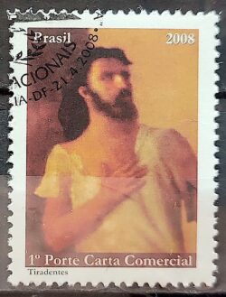 C 2744 Selo Herois Nacionais Santos Tiradentes 2008 CBC 1