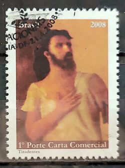 C 2744 Selo Herois Nacionais Santos Tiradentes 2008 CBC 2