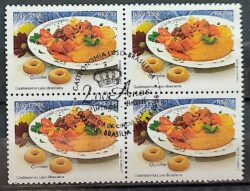 C 2762 Selo Gastronomia Portugal 2008 Quadra CBC BSB