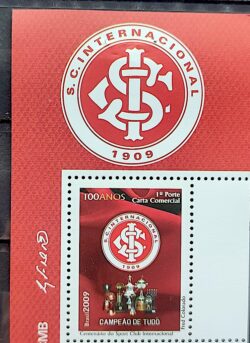 C 2910 Selo Despersonalizado Sport Club Internacional Futebol 2009 Vinheta Distintivo
