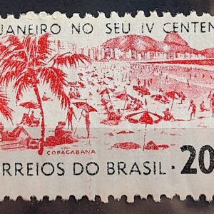 C 517Y Selo Propaganda 4 Centenario Rio de Janeiro 1965 Marmorizado