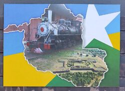 Cartao Postal 2009 Rondonia Trem Locomotiva Fortaleza Militar
