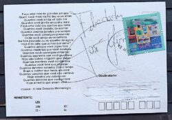 Cartao Postal 2022 Mulher Beija Flor Circulado 1
