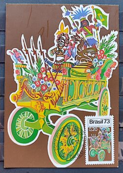 Maximo Postal 1973 Acontecimentos Historicos Bandeira Indio CPD SP