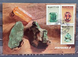 Maximo Postal 1977 Pedras Preciosas Portucale CBC DF