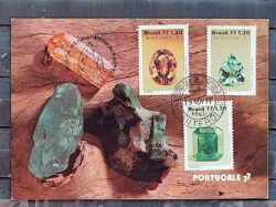 Maximo Postal 1977 Pedras Preciosas Portucale CBC Niteroi