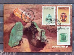 Maximo Postal 1977 Pedras Preciosas Portucale CBC RJ 2
