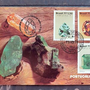 Maximo Postal 1977 Pedras Preciosas Portucale CBC RJ 2