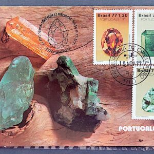 Maximo Postal 1977 Pedras Preciosas Portucale CBC RJ 3