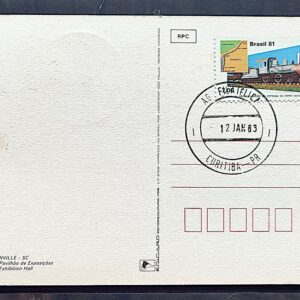 Maximo Postal 1981 Estrada de Ferro Madeira Mamore Trem CPD PR