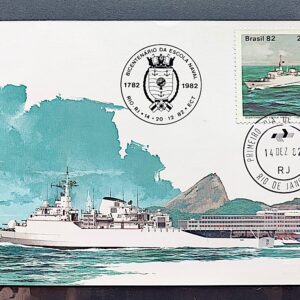 Maximo Postal 1982 Escola Naval Navio Militar CBC CPD RJ