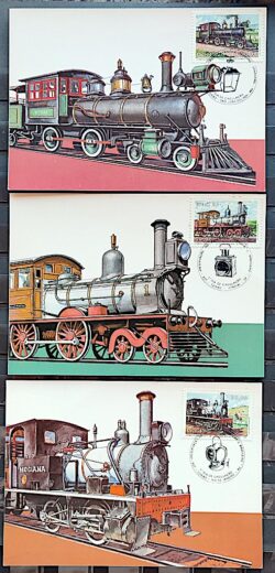 Maximo Postal 1983 Preservacao Patrimonio Ferroviaria Trem Locomotiva CBC MG SP RJ Serie Completa