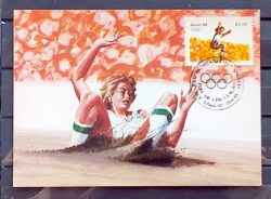 Maximo Postal 1984 Olimpiadas Los Angeles Atletismo Salto em Distancia CBC SP 2