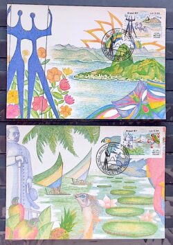 Maximo Postal 1987 Ano Nacional do Turismo CBC DF Serie Completa