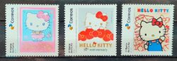 SI 26 a 28 Selo Institucional 50 Anos Hello Kitty 2024 Serie Completa