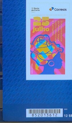 SI 29 Selo Institucional Mulher Negra Latino Americana e Caribenha 2024 Codigo de Barras