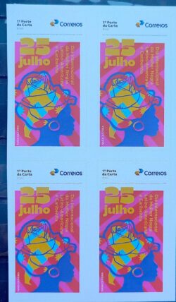 SI 29 Selo Institucional Mulher Negra Latino Americana e Caribenha 2024 Quadra