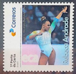 SI 30 Selo Institucional Rebeca Andrade Ginastica Esporte Mulher 2024