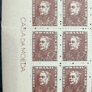 Selo Regular Cod RHM 505 Bisneta Duque de Caxias Militar 1960 Sextilha Vinheta CMB