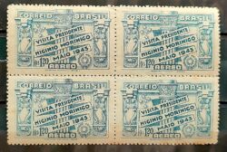 A 46 Selo Aereo Visita Presidente Higinio Morinigo do Paraguai 1943 Quadra 2