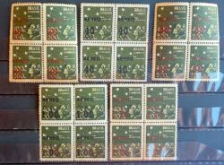 A 52 Selo Aereo Pro Juventude Sobrecarga 1944 Serie Completa Quadra 1