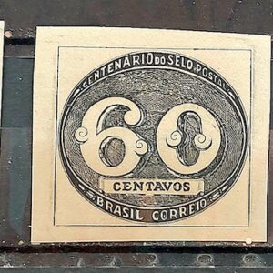 C 180 Selo Centenario do Selo Postal Olho de Boi 1943 Serie Completa 1