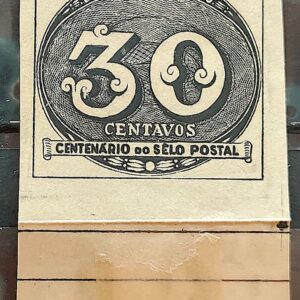 C 180 Selo Centenario do Selo Postal Olho de Boi 30 Reis1943 2